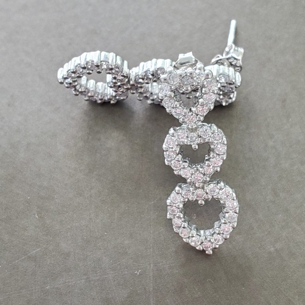 Crystal Heart Earrings